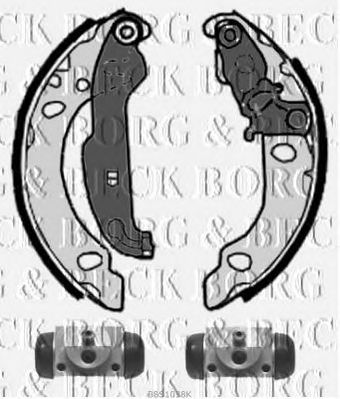 BORG & BECK bbs1038k -  Комплект тормозных колодок